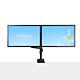 StarTech.com Desk Mount Dual Monitor Arm, Full Motion Monitor Mount for 2x VESA Displays up to 32" (17.6lb/8kg), Height Adjustable, Clamp/Gmet Mount, Mechanical Spring