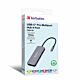 Verbatim CMH-09 USB Type-C 10000 Mbit/s Silver