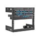 StarTech.com 8U 19" Wall Mount Network Rack - 12" Deep 2 Post Open Frame Server Room Rack for Data/AV/IT/Computer Equipment/Patch Panel with Cage Nuts & Screws 135lb Capacity, Black (RK812WALLO)