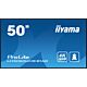 iiyama LH5060UHS-B1AG Signage Display Digital A-board 125.7 cm (49.5") LED Wi-Fi 500 cd/m² 4K Ultra HD Black Built-in processor Android 11 24/7