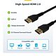 StarTech.com 3ft (1m) Slim HDMI 2.0 Cable, Flexible Premium  HDMI Cord with Ethernet, UHD 4K 60Hz HDR10, Durable Aramid Fiber Design with TPE Jacket