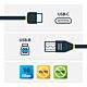 StarTech.com 3.3ft (1m) USB-B to USB-C Cable, USB 10Gbps, Data Cord, USB 3.2 Gen 2, USB-C Data Transfer Cable