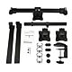 StarTech.com Desk Mount Triple Monitor Arm - Ergonomic VESA 3 Monitor Mount up to 27" - Articulating & Height Adjustable Pole Mount - Tilt/Swivel/Rotate LCD/LED Screen - Desk Clamp/Gmet