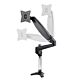 StarTech.com Desk Mount Monitor Arm for Single VESA Display up to 32" or 49" Ultrawide 8kg/17.6lb - Full Motion Articulating & Height Adjustable - C-Clamp, Gmet - Single Monitor Arm
