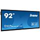 iiyama TE9218UWI-B1AG Signage Display Kiosk design 2.32 m (91.5") LED Wi-Fi 500 cd/m² 5K Ultra HD Black Touchscreen Built-in processor Android 16/7