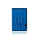 iStorage diskAshur² HDD 2TB Blue | Secure Portable Hard Drive |AES-XTS 256-bit Hardware Encryption | PIN protected | OS & Platform Independent | TAA Compliant|Brute force  defence | Dust/Water Resistant