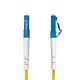 StarTech.com 15m (49.2ft) LC to SC (UPC) OS2 Single e Simplex Fiber Optic Cable, 9/125µm, 40G/100G, Bend Insensitive, Low Insertion Loss, LSZH Fiber Jumper Cord