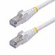 StarTech.com 50cm White CAT8 Ethernet Cable, Snagless RJ45, 25G/40G, 2000MHz, 100W PoE++, S/FTP, 26AWG Pure Bare Copper Wire, LSZH, Shielded Network Patch Cord w/Strain Reliefs, Individually Tested