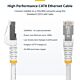 StarTech.com 50cm White CAT8 Ethernet Cable, Snagless RJ45, 25G/40G, 2000MHz, 100W PoE++, S/FTP, 26AWG Pure Bare Copper Wire, LSZH, Shielded Network Patch Cord w/Strain Reliefs, Individually Tested