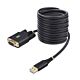 StarTech.com 10ft (3m) USB to Null em Serial Adapter Cable, Interchangeable DB9 Screws/Nuts, COM Retention, USB-A to RS232, FTDI, Level-4 ESD Protection, Windows/macOS/CheOS/Linux - Rugged TPE Construction
