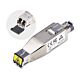 StarTech.com Gigabit Fiber to RJ45 Ethernet Media Converter Dongle, Optical Singlee 10km/Multie 800m, PoE Powered, Compact Design, Metal Housing, Micro Mini, TAA