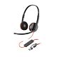 HP Poly Blackwire 3215 Monaural USB-C Headset +3.5mm Plug +USB-C/A Adapter
