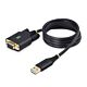 StarTech.com 3ft (1m) USB to Null em Serial Adapter Cable, Interchangeable DB9 Screws/Nuts, COM Retention, USB-A to RS232, FTDI, Level-4 ESD Protection, Windows/macOS/CheOS/Linux - Rugged TPE Construction