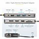 StarTech.com USB-C Triple-Monitor Multiport Adapter, Dual 4K 60Hz + 4K 30Hz HDMI & DisplayPort, 4-Port USB Hub, 100W PD Pass-Through, GbE, SD/MicroSD Card Readers