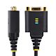 StarTech.com 1ft (30cm) USB to Null em Serial Adapter Cable, COM Retention, FTDI, USB-A to DB9 RS232, Interchangeable DB9 Nuts/Screws, Windows/macOS/Linux