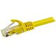 StarTech.com 1.5m CAT6 Ethernet Cable - Yellow CAT 6 Gigabit Ethernet Wire -250MHz 100W PoE RJ45 UTP Network/Patch Cord Snagless w/Strain Relief Individually Tested