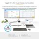 StarTech.com USB-C Multiport Adapter w/Attached USB-C to USB-A Dongle, Dual HDMI (4K30Hz/1080p60Hz), 3x USB-A 5Gbps, Mini Travel Dock, Laptop Docking Station, 1.3ft/40cm Cable