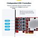 StarTech.com 4-Port USB Type-C PCIe Card, USB 3.2 10Gbps, USB-C PCI Express Expansion Card, 4x Independent USB Controllers, Windows/Linux/macOS, TAA-Compliant