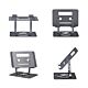 StarTech.com Rotating Laptop Stand, 360 Swivel, Ergonomic Desk Riser for Computer, Elevated Tray w/ Adjustable Tilt, Max 11lb/5kg, Aluminum Build, Portable Design