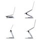 StarTech.com Telescopic Laptop Stand, 360 Swivel Base, Rotating Computer Riser for Desk, Adjustable Height and Tilt, Max 11lb/5kg, Aluminum Build, Portable Design
