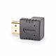 StarTech.com Down Angle HDMI 2.0 Adapter, Male to Female, Vertical 90-Degree Angled HDMI Port Saver, 4K 60Hz, High Speed HDMI Connector Extension, M/F
