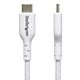 StarTech.com 1m (3.3ft) White USB-C Charging Cable, USB C Cable, USB 2.0 Type-C Laptop Charger Cord, 60W 3A Power Delivery, TPE Jacket, USB-C Data Transfer Cable, M/M