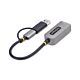 StarTech.com 2.5GbE USB-C to Ethernet Adapter with USB-A Converter, NBASE-T NIC, USB 3.0 Type-C 2.5/1G Multi Speed Network, Thunderbolt Compatible, Windows & Mac