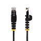 StarTech.com 7m Black Slim CAT6 Ethernet Cable, Snagless, 100W PoE, UTP, LSZH, 28AWG Pure Bare Copper Wire, Slim RJ45 Network Patch Cord w/Strain Reliefs, Individually Tested