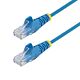 StarTech.com 15m Blue Slim CAT6 Ethernet Cable, Snagless, 100W PoE, UTP, LSZH, 28AWG Pure Bare Copper Wire, Slim RJ45 Network Patch Cord w/Strain Reliefs, Individually Tested