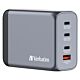 Verbatim GNC-200 GaN Charger 200W with 2 x USB-C PD 100W / 1 x USB-C PD 65W / 1 x USB QC 3.0 (EU/UK/US)