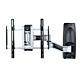 StarTech.com Articulating TV Wall Mount, VESA Wall Mount, Supports 26 to 65 inch/99lb/Flat/Curved TVs, Retractable Low Profile Wall Mount TV Bracket, Adjustable Corner TV Wall Mount