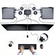 StarTech.com 2-Port Dual-Monitor HDMI Cable KVM Switch, 4K 60Hz, Compact KVM with 5ft/1.5m USB-A/HDMI/Audio Integrated Cables, Bus Powered - Remote Push Button/Hotkey Switching