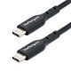 StarTech.com 2m (6ft) USB C Charging Cable, USB-C Cable, USB 2.0 Type-C Laptop Charger Cord, 60W 3A Power Delivery, TPE Jacket, USB-C Data Transfer Cable, M/M