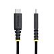StarTech.com 6.6ft (2m) USB-C Charging Cable, Side Screw Locking, 240W (5A) PD EPR, Dual-Layer Silicone/Braided Jacket, USB 2.0 Laptop Charger Cable, USB-IF , Rugged USB-C Charging Cord
