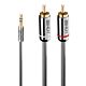 Lindy 1m 3.5mm to Phono Audio Cable, Co Line