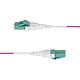 StarTech.com 50m (164ft) LC to LC (UPC) OM4 Multie Fiber Optic Cable, Erika Violet, 50/125µm, 40G/100G, LOMMF/VCSEL, Uniboot Fiber Jumper Cord, OFNR Riser Rated