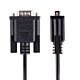 StarTech.com 3m RS232 Serial Null em Cable, Crossover Serial Cable w/Al-Mylar Shielding, DB9 Serial COM Port Cable Female to Male, Compatible w/DTE Devices, Black, F/M