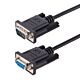 StarTech.com 3m RS232 Serial Null em Cable, Crossover Serial Cable w/Al-Mylar Shielding, DB9 Serial COM Port Cable Female to Male, Compatible w/DTE Devices, Black, F/M