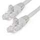 StarTech.com 15m CAT6 Ethernet Cable - LSZH (Low Smoke Zero Halogen) - 10 Gigabit 250Mhz 100W PoE RJ45 10GbE UTP Network Patch Cord Snagless with Strain Relief - Grey, CAT 6, ETL Verified, 24AWG