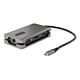 StarTech.com USB-C Multiport Adapter - 4K 60Hz HDMI/DP - 3-Port USB Hub - 100W Power Delivery Pass-Through - GbE - Travel Mini Docking Station w/ Charging - 1ft/30cm Wrap-Around Cable