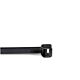 StarTech.com 8"(20cm) Cable Ties - 1/8"(4mm) wide, 2-1/8"(55mm) Bundle Diameter, 50lb(22kg) Tensile Strength, Nylon Self Locking  Ties with Curved Tip - 94V-2/UL Listed, 100 Pack - Black