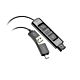 HP Poly DA85 USB to QD Black Adapter TAA