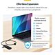 StarTech.com 4-Port USB-C Hub, 5Gbps, Bus Powered, USB-C to 4x USB-A Mini Hub, Extra Long 2ft/61cm Host Cable, PCR Plastic, Portable Desktop / Laptop USB Hub