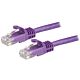 StarTech.com 1.5m CAT6 Ethernet Cable - Purple CAT 6 Gigabit Ethernet Wire -250MHz 100W PoE RJ45 UTP Network/Patch Cord Snagless w/Strain Relief Individually Tested