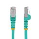 StarTech.com 10m CAT6a Ethernet Cable - Aqua - Low Smoke Zero Halogen (LSZH) - 10GbE 500MHz 100W PoE++ Snagless RJ-45 w/Strain Reliefs S/FTP Network Patch Cord