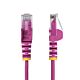 StarTech.com 50cm Pink Slim CAT6 Ethernet Cable, Snagless, 100W PoE, UTP, LSZH, 28AWG Pure Bare Copper Wire, Slim RJ45 Network Patch Cord w/Strain Reliefs, Individually Tested