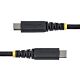 StarTech.com 30cm (1ft) USB-C Charging Cable, 60W (3A) PD, Dual-Layer Braided Nylon/TPE Jacket, Rugged USB C Charging Cord, USB 2.0 Laptop Charger Cable