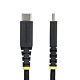 StarTech.com 15cm (6in) USB-C Charging Cable, 60W (3A) PD, Dual-Layer Braided Nylon/TPE Jacket, Rugged USB C Charging Cord, USB 2.0 Laptop Charger Cable