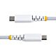 StarTech.com 2m (6ft) White USB-C Charging Cable, 60W (3A) PD, Dual-Layer Braided Nylon/TPE Jacket, Rugged USB C Charging Cord, USB 2.0 Laptop Charger Cable