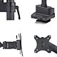StarTech.com Desk Mount Monitor Arm, Up to 40-inch Screen/17.6lb (8kg), Mechanical Spring-Assisted Arm, C-Clamp/Gmet, Top-Down Installation, Toolless Adjustment